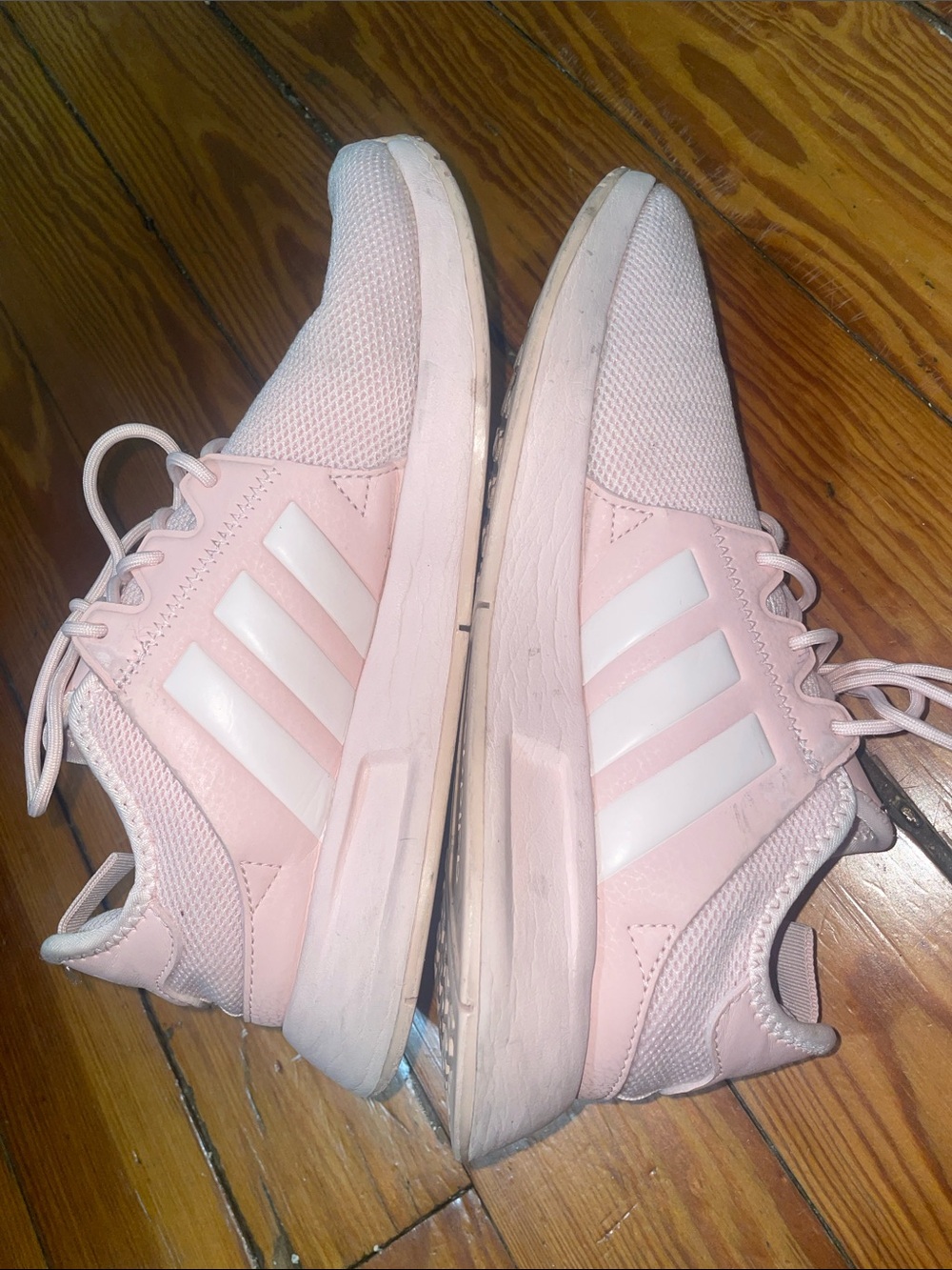 adidas Women’s Pastel Pink Mesh Athletic Sneakers - Picture 6 of 7